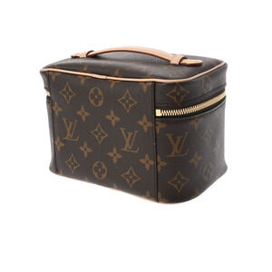 Louis Vuitton Handbag Canvas Vanity Brown Nice Bag Monogram